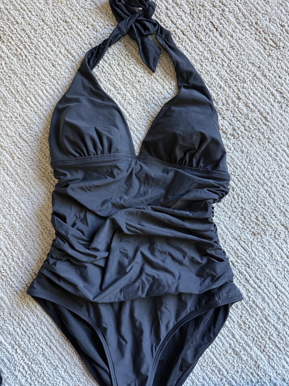 Black Boden halter one piece